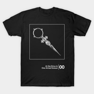 At the Drive-In - One Armed Scissor / Minimal Graphic Artwork Design T-Shirt